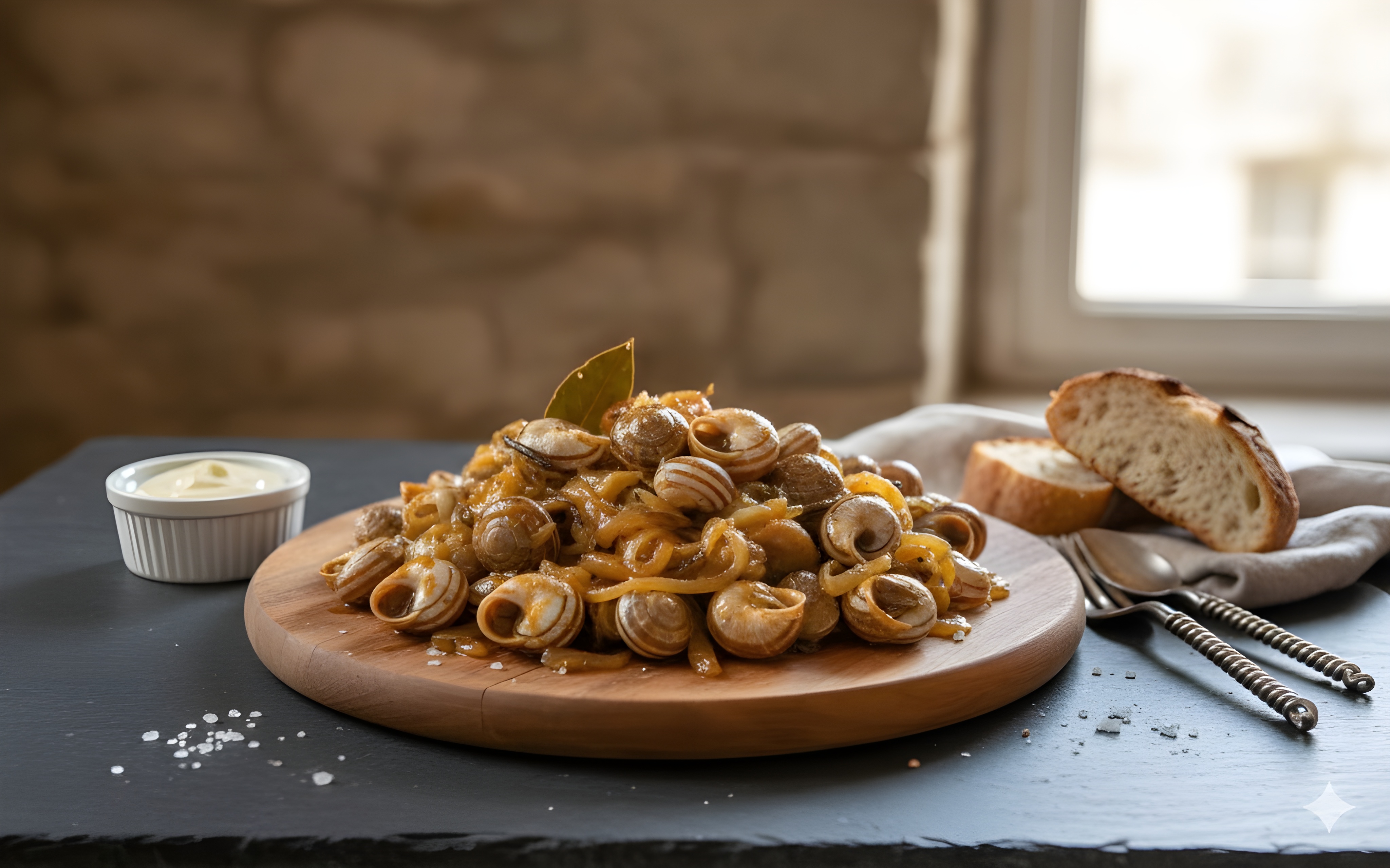 karavolia (saligaria) stifado