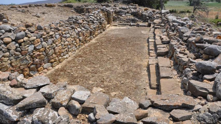 Φωτογραφική άποψη του ΒΑ τμήματος του αρχαιολογικού χώρου