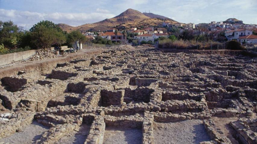 Φωτογραφική άποψη νότιου τμήματος αρχαιολογικού χώρου