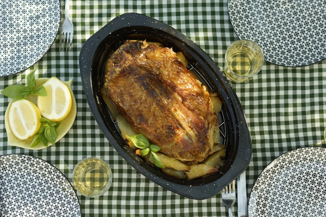 Κατσικάκι γεμιστό "Παλαιοχωρίου"